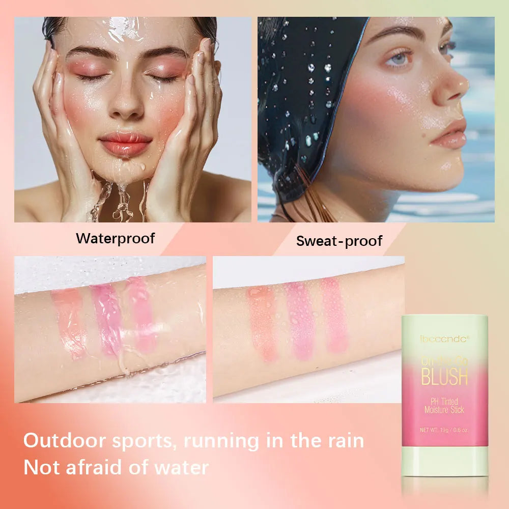 Elevate Your Glow with the Temperature Change 3-in-1 Cheek & Lip Tinted Pixiblush Stick - Versatile Blush Makeup for a Radiant Look!